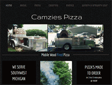 Tablet Screenshot of camziespizza.com